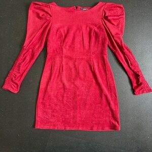Sugar+Lips Fitted Puff Sleeve Dress - S